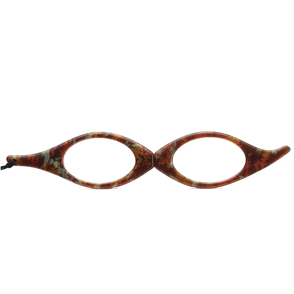 (image for) 1Pcs Mini Folding Neck Hanging Reading Glasses Portable Lanyard Necklace Comfortable Anti-blue Light Presbyopia Glasses